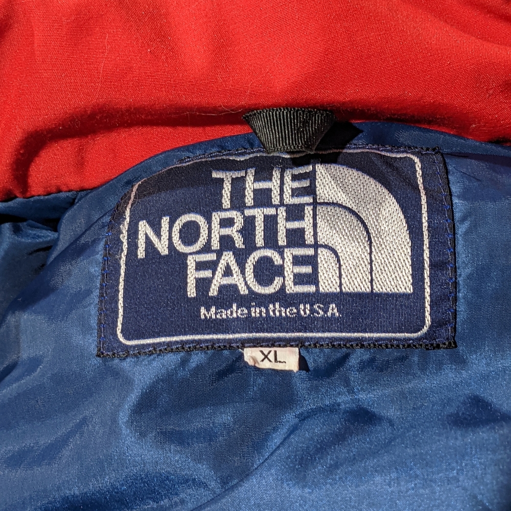 VTG North Face Goose Down 80s//90s Ski Snow Jacket XL Red Very good Condition - Picture 8 of 14